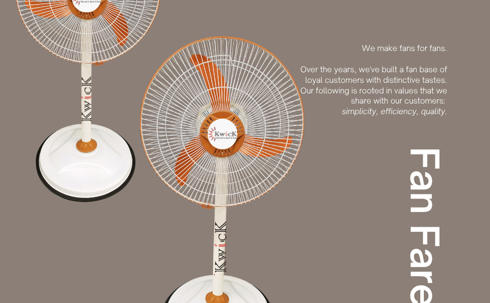 Bullet Stand Fan 16"(400mm) Sweep WHITE