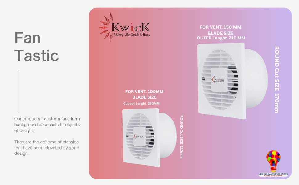 Axial Fan 6"(150mm) Sweep WHITE