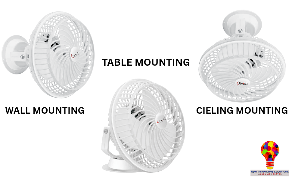 Cabin Fan 9"(225mm) SWEEP White